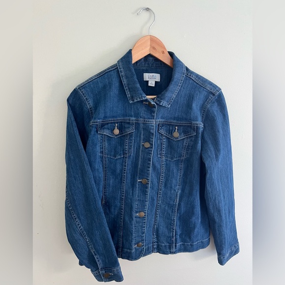 croft & barrow Jackets & Blazers - Croft & Barrow Women’s Classic Light Blue Jean Jacket with Pockets